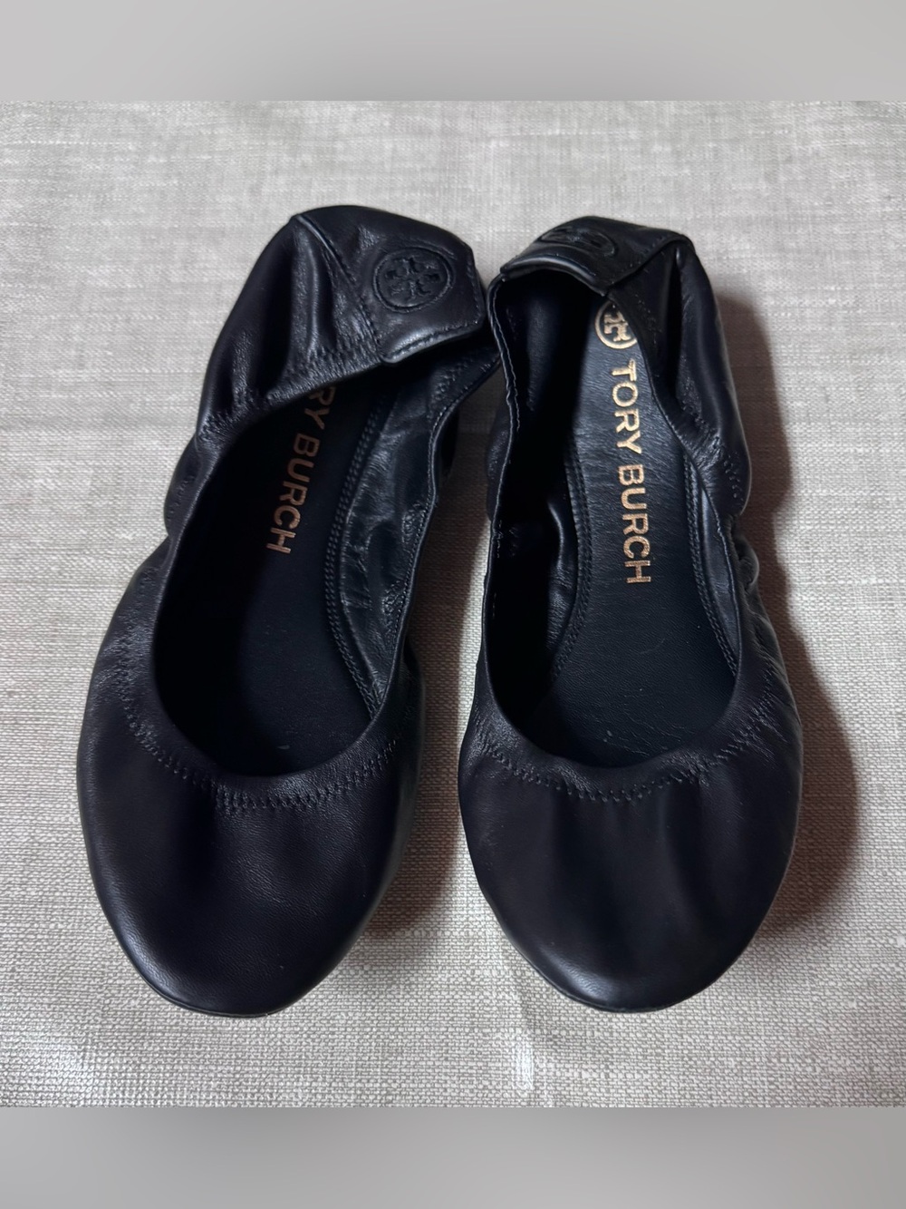 Tory Burch Eddie ballet Soft Lamb Size 8”